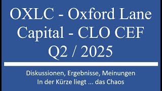 Aktie im Depot OXLC kurzer Update mit Q22025 Zahlen [upl. by Annatsirhc]