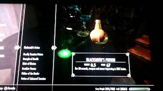 Skyrim the strongest Fortify Enchanting potion [upl. by Ajssatsan]