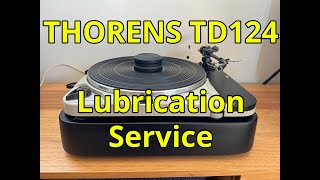 Thorens TD124  Lubrication Service [upl. by Ronyam564]