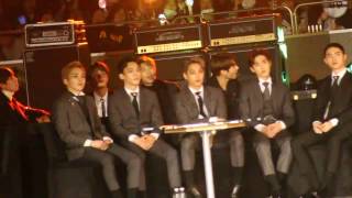 161227 SBS GAYO DAEJUN EXO amp BTS React to BLACKPINK [upl. by Airdni]