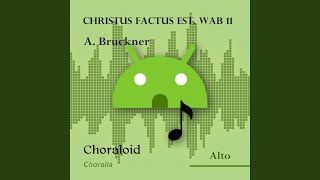 Christus factus est WAB 11 Alto Voice with metronome [upl. by Calley837]