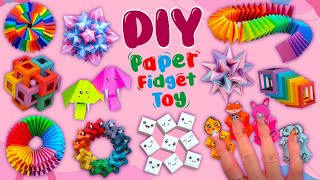 12 DIY Magic Paper Fidget Toy Crafts  Viral TikTok Fidget Videos  How to Make Funny Paper Toys [upl. by Lyrpa]