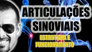 Sistema Articular Estrutura e funcionamento das articulações Sinoviais  Anatomia  VideoAula 038 [upl. by Defant]