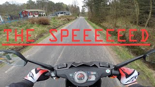 2016 Viarelli Matador 50cc Acceleration amp Top Speed [upl. by Pantheas]