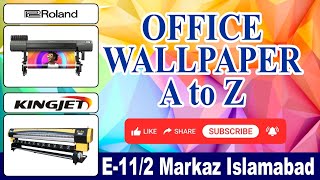 Wallpaper PanaFlex Printing I Print Shop Near Me I Banner Printing I E112 Markaz Islamabad [upl. by Nylecsoj942]