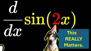 Why the 2 in sin2x Matters Derivatives Steepness and the Chain Rule [upl. by Notsua]