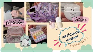 MOCHILAS KAWAII RELOJES artículos de PAPELERÍA CUTE PRODUCTOS ECONÓMICOS [upl. by Dopp15]