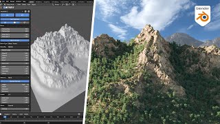 How To Create Terrain and Landscapes in Blender [upl. by Ainiger]