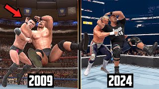 WWE 2K24 Vs WWE Legends of Wrestlemania Epic Finishers Comparison [upl. by Clough]