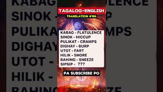 187 sneeze flatulence translation tagalog englishtranslation kaalaman education educational [upl. by Dolhenty29]