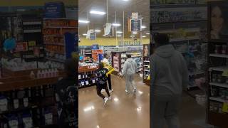 Target acquired Wet floor sign prank in store prank funny caution viralvideo [upl. by Norene698]