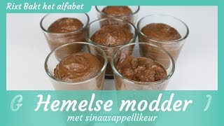 Hemelse modder met sinaasappel likeur recept  Rixt bakt het alfabet [upl. by Eiryt205]