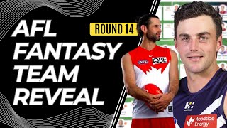 Unveiling My AFL Fantasy 2024 Team for Round 14 [upl. by Shay]