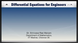 Lecture 26  Frobenius method of solutions continued [upl. by Apicella]