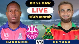 CPL Live Barbados Royals vs Guyana Amazon Warriors T20  BR vs GAW Live CPL 2024 [upl. by Penthea]