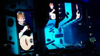 Ed Sheeran helps a fan propose at Cardiff concert June 23 2018 [upl. by Blakelee479]