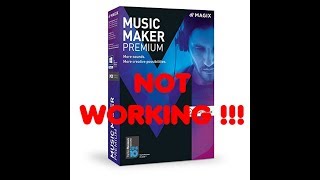 Music Maker Premium Not Working [upl. by Narf]