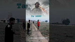 TA army 1600m trial in APTC PALAMU PHYSICAL ACADEMY army sports shorts physical [upl. by Cave]