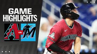 Dbacks vs Marlins Game Highlights 81924  MLB Highlights [upl. by Hussey]