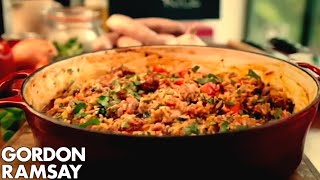 Delicious Spicy Rice With Sausage  Gordon Ramsay [upl. by Nomyad]