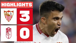 SEVILLA FC 3  0 GRANADA CF  RESUMEN LALIGA EA SPORTS [upl. by Herriott]