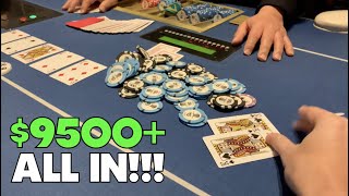 I Flop QUADS Vs Aggro Bluffer ALL In Against Half The Table Most Epic Session Poker Vlog Ep 253 [upl. by Eliot802]