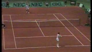 Davis Cup final 1984 Wilander Connors [upl. by Tugman]