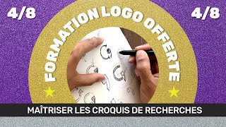 Maîtriser les croquis de recherche logo Formation offerte Créer un logotype professionnel  Ép48 [upl. by Fullerton388]