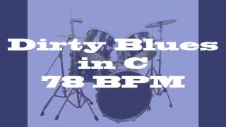 Dirty Blues 78 BPM  Jam Track for Drums [upl. by Sokairyk33]