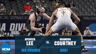 Spencer Lee vs Brandon Courtney 2021 NCAA Title 125 lbs [upl. by Anyotal]