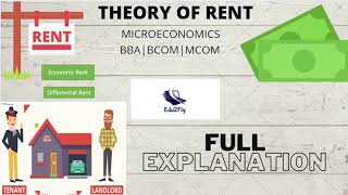 Theory of Rent  Introduction  Types of Rent  Microeconomics  BBA  BCOM [upl. by Anselmo]