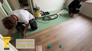 Laminaat leggen met de Beuners  Bouw Vlog 12 [upl. by Lucic]