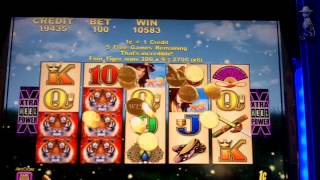 Aristocrat Technologies  Tiger Princess Slot Bonus amp Line Hit [upl. by Dombrowski]