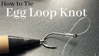 How to Tie the Egg Loop Knot  Salmon amp Steelhead Egg Float Fishing Knot [upl. by Airres]