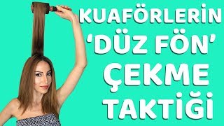 EVDE SAÇLARIMA 5 DAKİKADA NASIL FÖN ÇEKİYORUMKuaförden fönlü çıkmış gibi havalı ve dolgun saçlar [upl. by Enair]