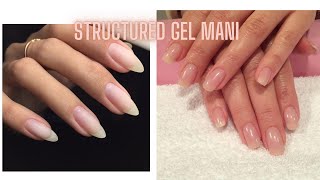 structured gel mani  strong natural nails [upl. by Koffler226]