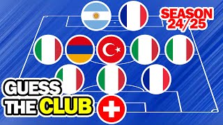 GUESS THE CLUB BY PLAYERS NATIONALITY  Season 2425  Football Quiz Challenge 2024 [upl. by Camala686]