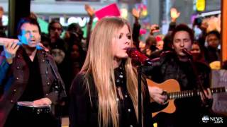 Avril Lavigne  Wish You Were Here GMA 22112011 [upl. by Etka837]