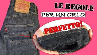 Come accorciare i jeans 👖 Come fare lorlo ai jeans DevaNatura [upl. by Atled138]