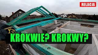 Krokwie krokwy krokiew jak to poprawnie jest Jak zrobić dach Więźba dachowa cz13 [upl. by Sisak]