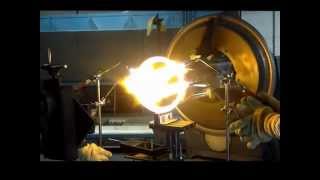 scientific glassblowing forming of a borosilicate glass flange [upl. by Hepzi320]