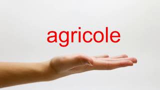 How to Pronounce agricole  American English [upl. by Osyth]