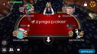 ZYNGA POKER 250m  500m 12b allin worst call ever [upl. by Esyle]