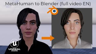 MetaHuman to Blender Full video EN [upl. by Akcebar]