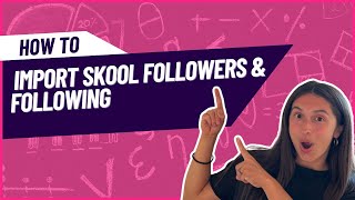 How To Import Skool FollowersFollowing [upl. by Lancelle]