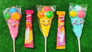 ASMR LOLLIPOP ICE CREAM MARSHMALLOW GUMMY JELLY 롤리팝 아이스크림 마쉬멜로우 젤리 먹방 Unpacking SOUNDS [upl. by Hairim]