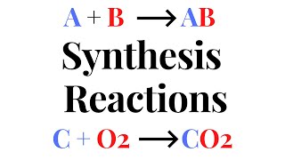 SYNTHESIS REACTIONS [upl. by Orth]