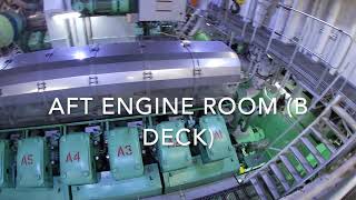 Engine Room Tour MS Rotterdam [upl. by Ellecrag]