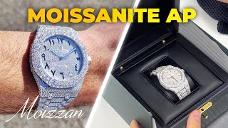 Moissanite AP Royal Oak unboxing and review from Moizzan [upl. by Hedges]