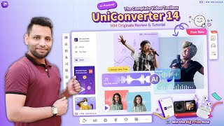 Wondershare UniConverter 14 Tutorial amp Review 2022 Convert Videos Faster amp Easily [upl. by Lotti]